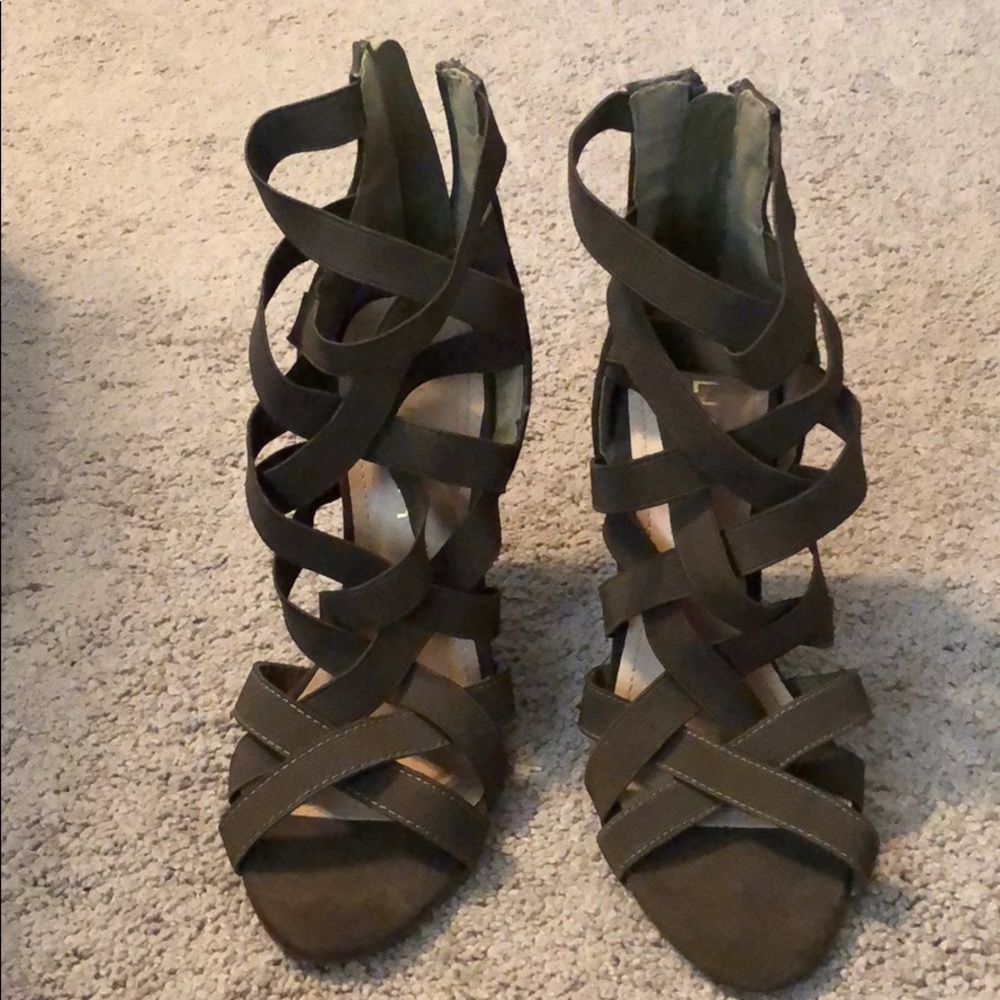 Strappy heels